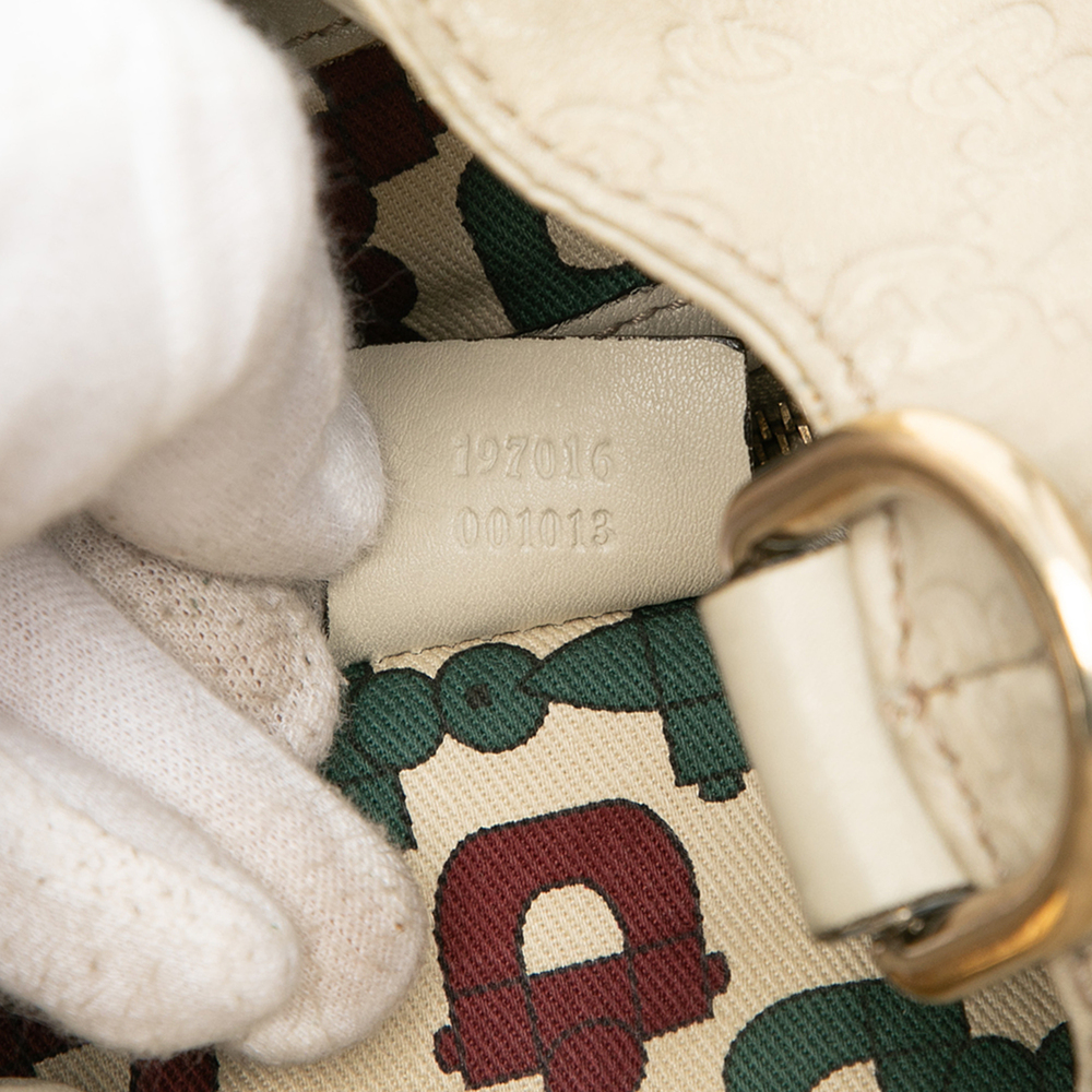 Pre-Loved Gucci Large Guccissima Hysteria Satchel - Picture 6 of 7